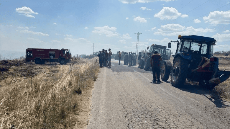 Tekirdağ’da anız