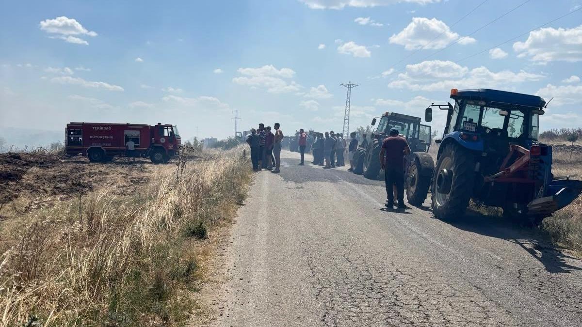 Tekirdağ’da anız